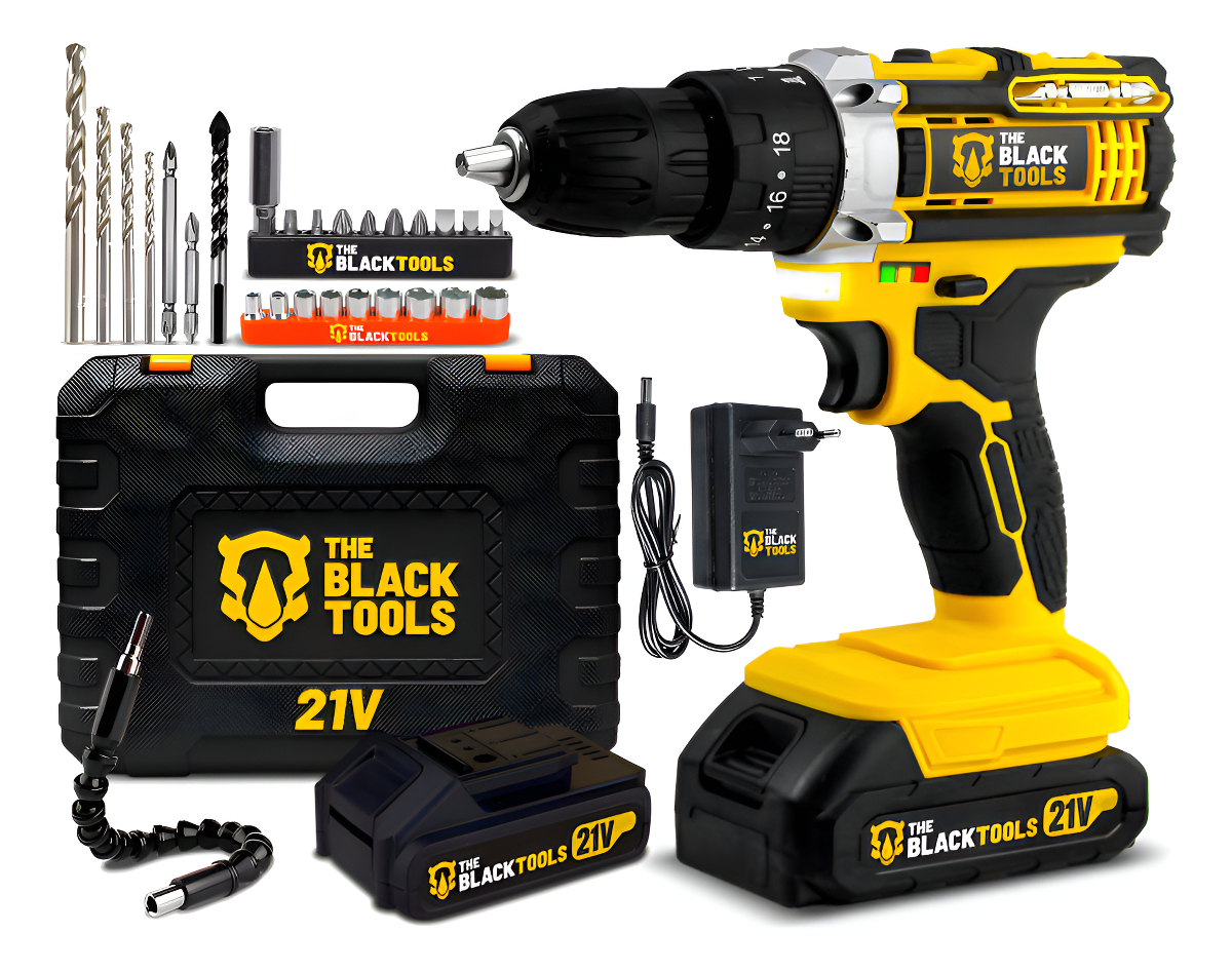 Parafusadeira Furadeira De Impacto The Black Tools Profissional