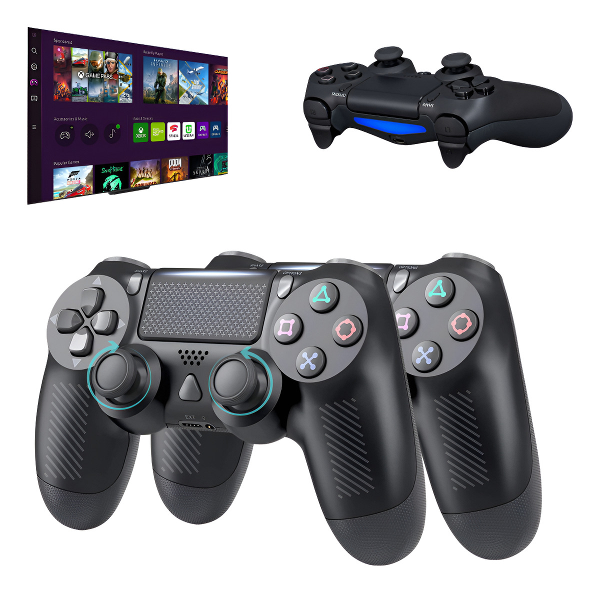 Kit 2 Controles Para Tv Samsung Gaming Hub Xbox Game Pass Pc